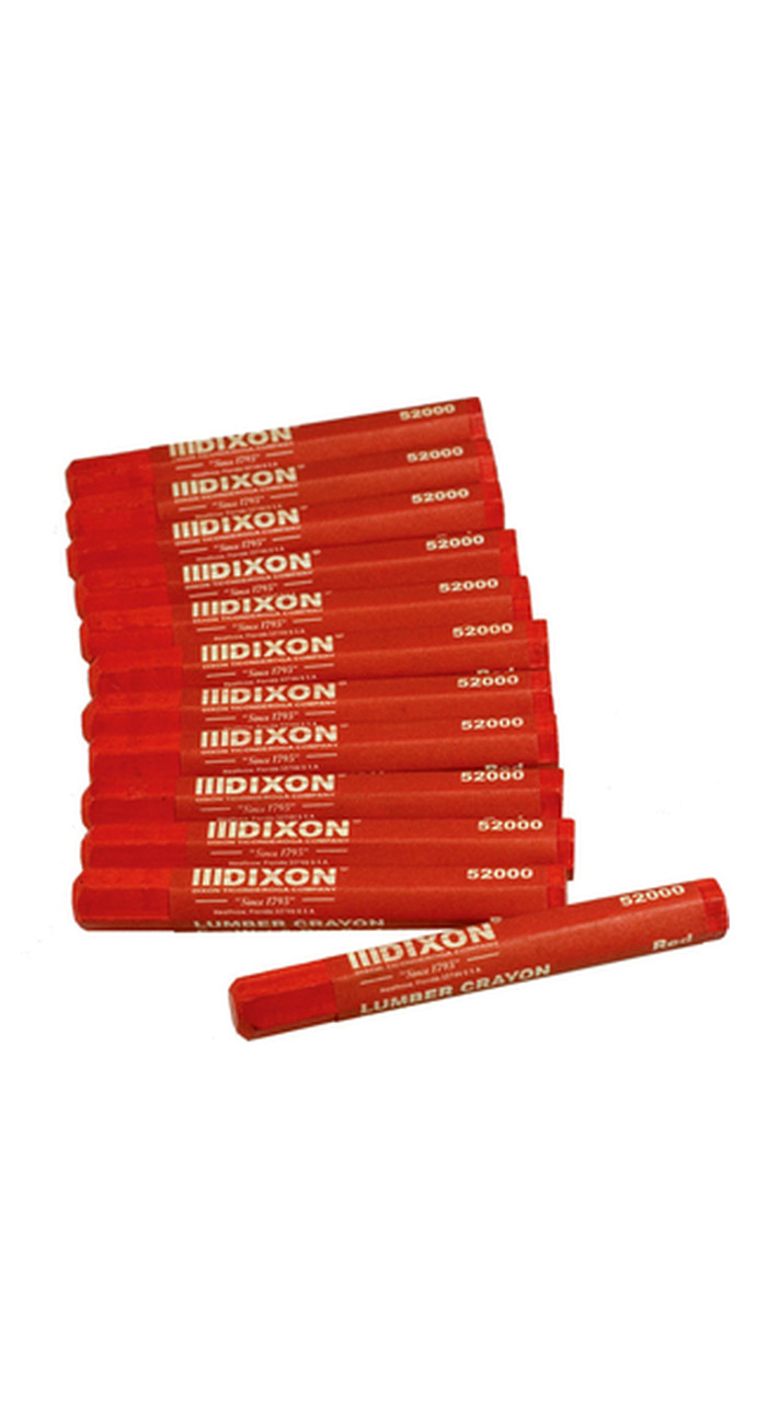 Dixon Red Lumber Crayons  Capital Surveying Supplies